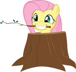 Size: 4295x4064 | Tagged: safe, artist:oceanity, fluttershy, pegasus, pony, absurd resolution, fluttertree, simple background, transparent background, tree, tree costume, vector