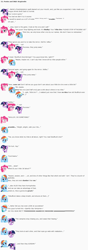 Size: 849x2410 | Tagged: safe, artist:dziadek1990, derpibooru import, pinkie pie, rainbow dash, twilight sparkle, oc, oc:merlin, oc:pinka, oc:skullfuck doombringer, earth pony, pegasus, pony, undead, vampire, vampony, conversation, description is relevant, dialogue, dungeons and dragons, emote story, emote story:ponies and d&d, emotes, fourth wall, gay, homophobia, male, panic, reddit, reference, rpg, sexism, slice of life, tabletop game, text, twilight (series), twilight book, vulgar