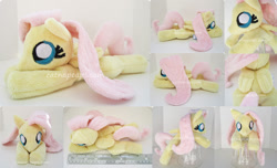 Size: 900x547 | Tagged: safe, artist:catnapcaps, fluttershy, beanie (plushie), irl, photo, plushie, solo, squeaky