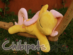 Size: 900x675 | Tagged: safe, artist:chibi-pets, fluttershy, irl, photo, plushie, sleeping, solo