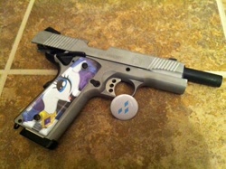 Size: 500x374 | Tagged: safe, rarity, airsoft, gun, irl, photo, pistol