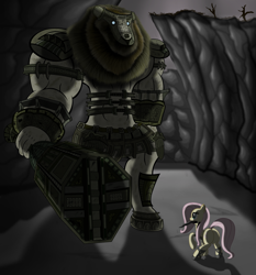 Size: 1118x1200 | Tagged: safe, artist:ziemniax, fluttershy, pegasus, pony, crossover, shadow of the colossus, valus