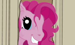 Size: 1000x600 | Tagged: safe, artist:philith, pinkie pie, earth pony, pony, g3, crossover, here's johnny, solo, the shining