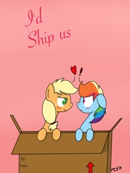 Size: 1536x2048 | Tagged: safe, artist:mashaheart, derpibooru import, applejack, rainbow dash, earth pony, pegasus, pony, appledash, female, lesbian, shipping