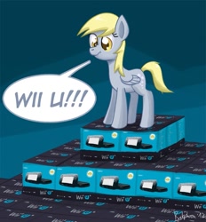 Size: 747x804 | Tagged: safe, artist:shivanking, derpy hooves, pegasus, pony, female, mare, nintendo, wii u, wii u touchpad