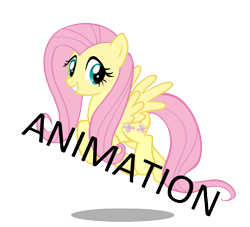 Size: 575x522 | Tagged: safe, artist:archonitianicsmasher, fluttershy, pegasus, pony, animated, flash, solo