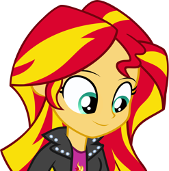 Size: 6000x6072 | Tagged: safe, artist:deathnyan, sunset shimmer, equestria girls, absurd resolution, cute, shimmerbetes, simple background, smiling, solo, transparent background, vector, when she smiles