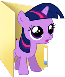 Size: 215x256 | Tagged: safe, artist:blues27xx, derpibooru import, twilight sparkle, computer icon, filly, folder, simple background, solo, transparent background, vector