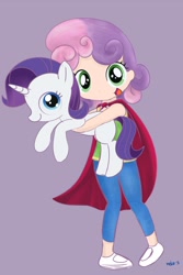 Size: 800x1200 | Tagged: safe, artist:mcsadat, rarity, sweetie belle, filly, humanized