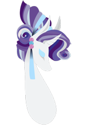 Size: 750x1050 | Tagged: safe, artist:kicked-in-teeth, rarity, crystal pony, pony, unicorn, bust, crystal rarity, crystallized, eyes closed, female, horn, lineless, mare, portrait, profile, simple background, solo, transparent background