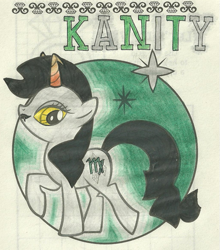 Size: 477x542 | Tagged: safe, artist:randomlinktime, rarity, pony, unicorn, female, homestuck, horn, kanaya maryam, mare, solo