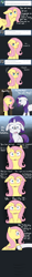 Size: 1200x10298 | Tagged: safe, artist:darkaiya, fluttershy, rarity, pegasus, pony, unicorn, ask, ask sombershy, blushing, implied flarity, tumblr