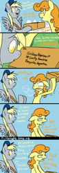 Size: 570x1662 | Tagged: safe, artist:cartoonlion, carrot top, derpy hooves, golden harvest, pegasus, pony, comic, female, mare, vulgar