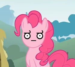 Size: 514x463 | Tagged: safe, pinkie pie, earth pony, pony, look of disapproval, solo