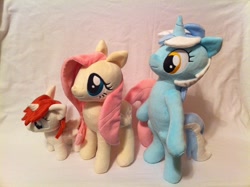 Size: 2592x1936 | Tagged: safe, artist:planetplush, fluttershy, lyra heartstrings, oc, oc:fausticorn, pony, filly, irl, lauren faust, photo, plushie