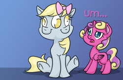 Size: 1114x728 | Tagged: safe, artist:srsishere, derpy hooves, princess skyla, alicorn, pony, ask-multi-faced-derpy, multi-faced derpy