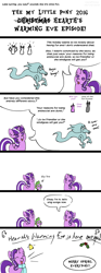 Size: 700x1875 | Tagged: safe, artist:haretrinity, spike, starlight glimmer, twilight sparkle, twilight sparkle (alicorn), alicorn, dragon, pony, windigo, a hearth's warming tail, comic, parody, scene interpretation