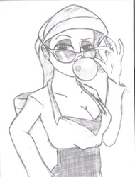 Size: 900x1185 | Tagged: safe, artist:roxythedrunkenteen, rarity, clothes, female, glasses, humanized