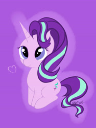 Size: 4000x5333 | Tagged: safe, artist:bbp, starlight glimmer, pony, unicorn, cute, looking up, sitting, solo