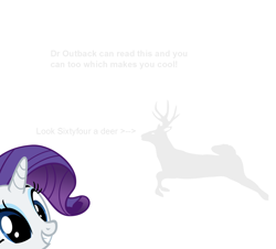 Size: 1280x1159 | Tagged: safe, rarity, deer, pony, unicorn, female, horn, mare, meta, solo, text