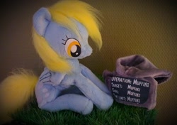 Size: 2610x1840 | Tagged: safe, artist:epicrainbowcrafts, derpy hooves, pony, clothes, hoodie, irl, photo, plushie, solo