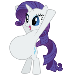 Size: 544x598 | Tagged: safe, rarity, pony, unicorn, female, horn, mare, pregnant, pregnant edit, solo, standing