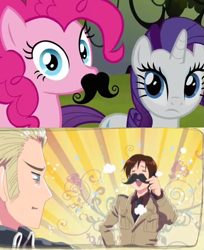 Size: 441x541 | Tagged: safe, pinkie pie, human, apple family reunion, spike at your service, crossover, germany, hetalia, italy, moustache