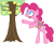 Size: 2862x2375 | Tagged: safe, artist:choopy, pinkie pie, earth pony, pony, lemon, lemon stealing horse, lemon stealing whore, tree