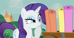 Size: 620x316 | Tagged: safe, screencap, rarity, pony, unicorn, apple family reunion, female, horn, mare, white coat