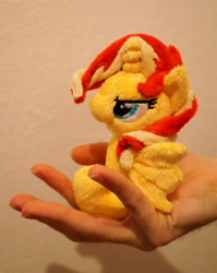 Size: 3115x3914 | Tagged: safe, artist:fafatacle, sunset shimmer, pony, sea pony, unicorn, hand, irl, photo, plushie