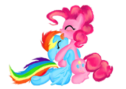 Size: 805x571 | Tagged: safe, derpibooru import, pinkie pie, rainbow dash, earth pony, pegasus, pony, female, lesbian, pinkiedash, shipping