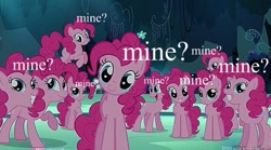 Size: 446x248 | Tagged: safe, edit, edited screencap, screencap, pinkie pie, earth pony, pony, too many pinkie pies, caption, clone, clones, finding nemo, image macro, pinkie clone, that cute clone