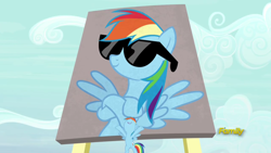 Size: 1920x1080 | Tagged: safe, derpibooru import, screencap, rainbow dash, pegasus, pony, fame and misfortune, flawless, solo