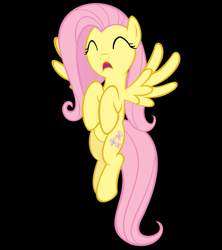 Size: 711x800 | Tagged: safe, fluttershy, pegasus, pony, female, inverted mouth, mare, pink mane, yellow coat