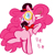 Size: 450x450 | Tagged: safe, artist:mt, pinkie pie, earth pony, pony, british, hat, monocle, moustache, solo, tea