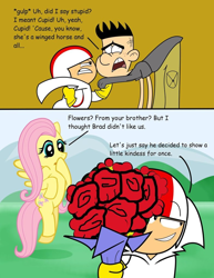 Size: 786x1016 | Tagged: safe, artist:cartuneslover16, fluttershy, pegasus, pony, comic sans, crossover, kick buttowski suburban daredevil