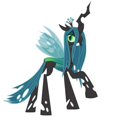 Size: 4000x4000 | Tagged: safe, artist:phantombadger, queen chrysalis, changeling, changeling queen, simple background, solo, transparent background, vector