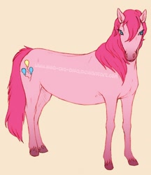 Size: 600x695 | Tagged: safe, artist:alibabbu, pinkie pie, earth pony, horse, pony, realistic, solo