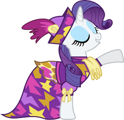 Size: 4000x3864 | Tagged: safe, artist:ambassad0r, rarity, pony, unicorn, clothes, dress, simple background, solo, transparent background, vector