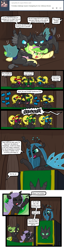 Size: 640x2500 | Tagged: safe, artist:ficficponyfic, chickadee, ms. peachbottom, queen chrysalis, oc, changeling, changeling queen, comic, cyoa, cyoa:peachbottom's quest, jezzie belle, tumblr