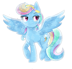 Size: 3137x3000 | Tagged: safe, artist:theshadowstone, derpibooru import, rainbow dash, crystal pony, pegasus, pony, crystallized, female, mare, raised hoof, simple background, solo, transparent background