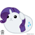 Size: 500x500 | Tagged: safe, artist:picturemarketuser, rarity, pony, unicorn, female, horn, mameshiba, mare, solo, species swap