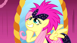 Size: 640x360 | Tagged: safe, screencap, fluttershy, pegasus, pony, green isn't your color, female, mare, pink mane, yellow coat