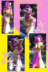 Size: 1184x1788 | Tagged: safe, artist:rebeccathejolteon, fluttershy, cosplay, fursuit, irl, nightmare fuel, photo