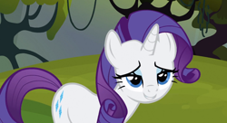 Size: 852x464 | Tagged: safe, screencap, rarity, pony, unicorn, spike at your service, female, grin, mare