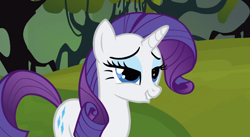 Size: 852x466 | Tagged: safe, screencap, rarity, pony, unicorn, spike at your service, female, lip bite, mare