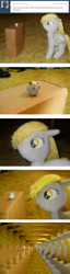 Size: 792x3074 | Tagged: safe, artist:eratosofcyrene, derpy hooves, pegasus, pony, askplushderpy, chubbie, female, irl, mare, photo, plush derpy, plushie, recursion