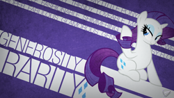 Size: 1920x1080 | Tagged: safe, artist:utterlyludicrous, rarity, pony, unicorn, solo, text, typography, vector, wallpaper