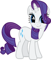 Size: 900x1049 | Tagged: safe, rarity, pony, unicorn, cute, simple background, smiling, solo, transparent background, vector