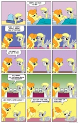 Size: 885x1380 | Tagged: artist needed, source needed, safe, carrot top, derpy hooves, golden harvest, pegasus, pony, comic, derp, female, garfield, mare, parody, parody of a parody, tired of your shit, vulgar